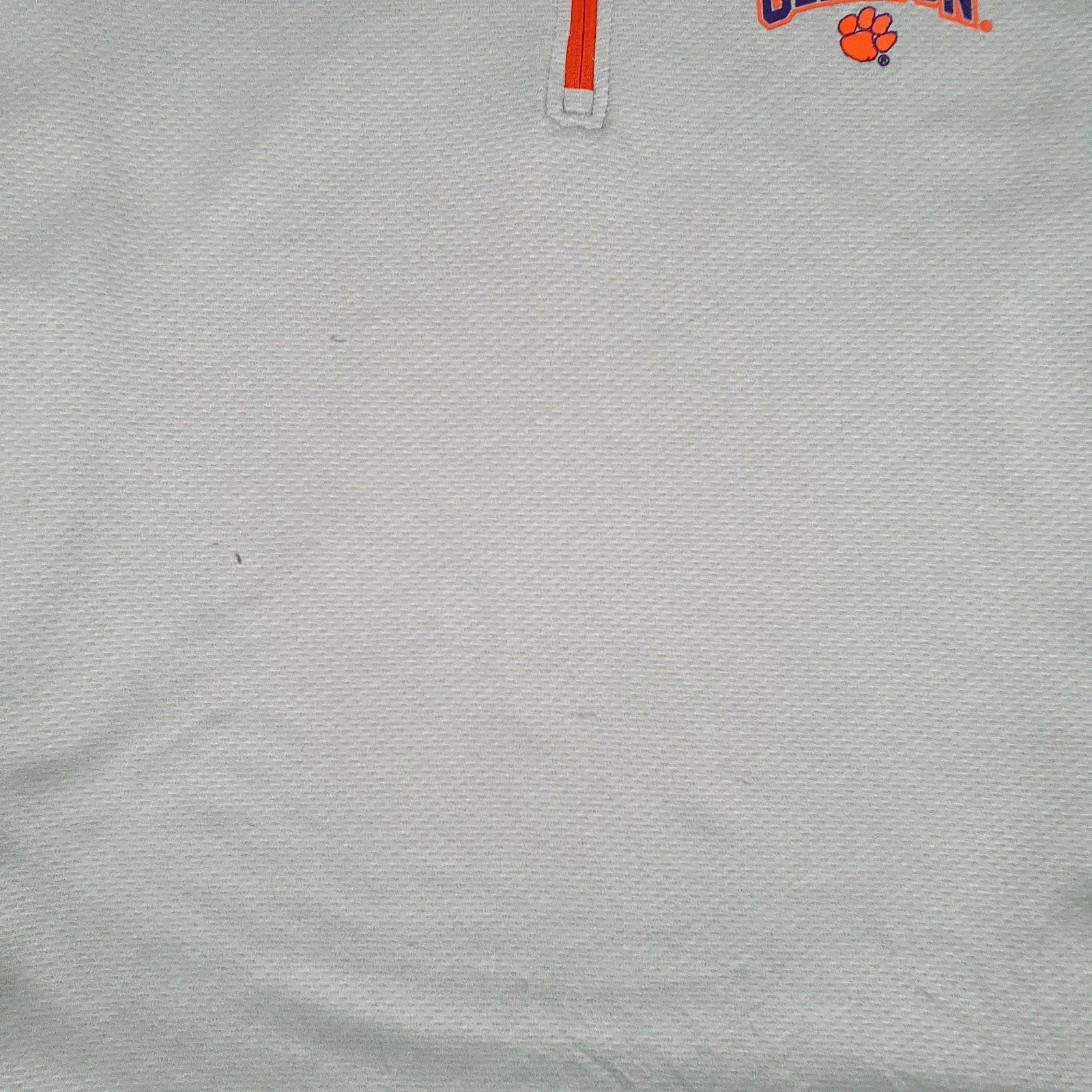 Mens Grey Champion Clemson Active Wear Quarter Zip Jumper