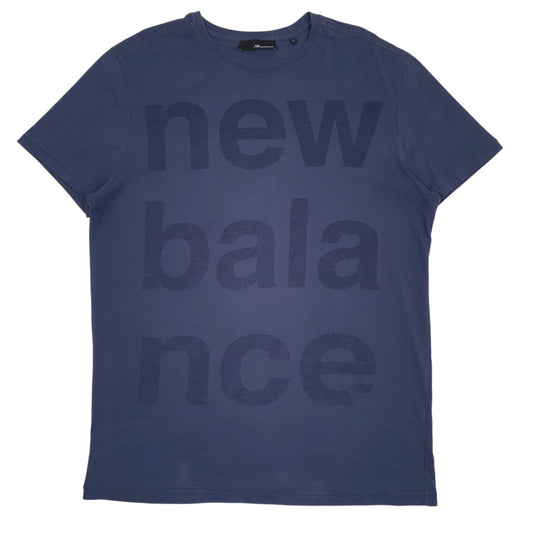 Mens Navy New Balance  Short Sleeve T Shirt
