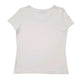 Womens White Armani Spellout  T Shirt