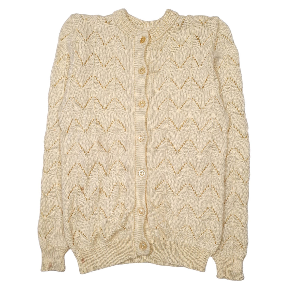Womens Yellow Unbranded Knit Cardigan Jumper