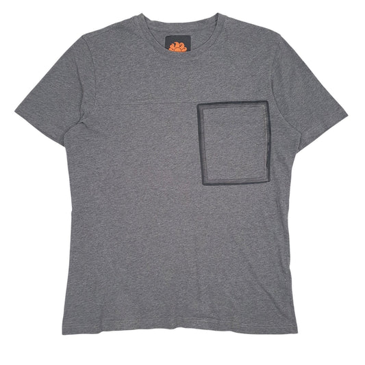 Mens Grey Sundek  Short Sleeve T Shirt