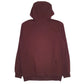 Mens Burgundy Carhartt Spellout Hoodie Jumper