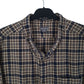 Mens Brown Eddie Bauer Thick Flannel Relaxed Fit  Shirt