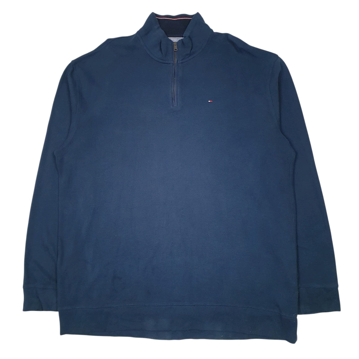 Mens Blue Tommy Hilfiger  Quarter Zip Jumper