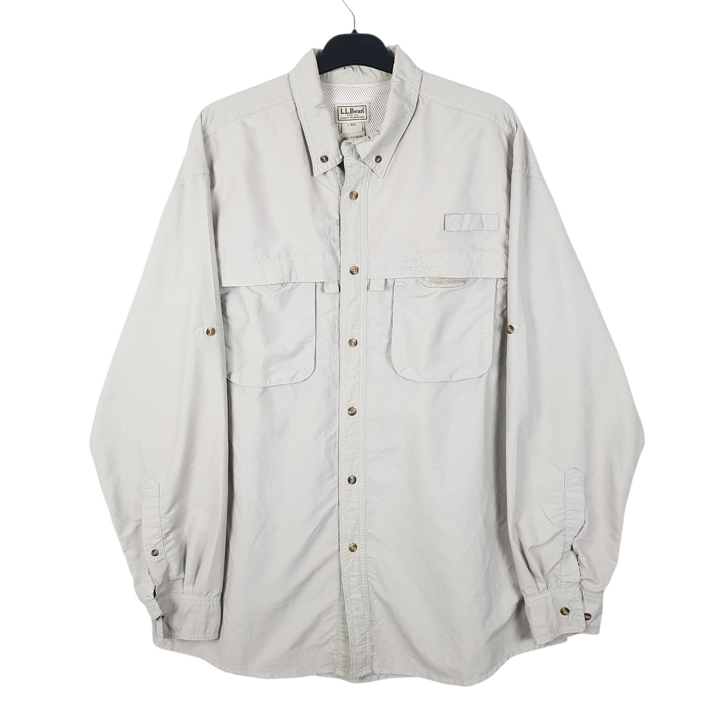 Mens Grey L.L.Bean  Long Sleeve Shirt