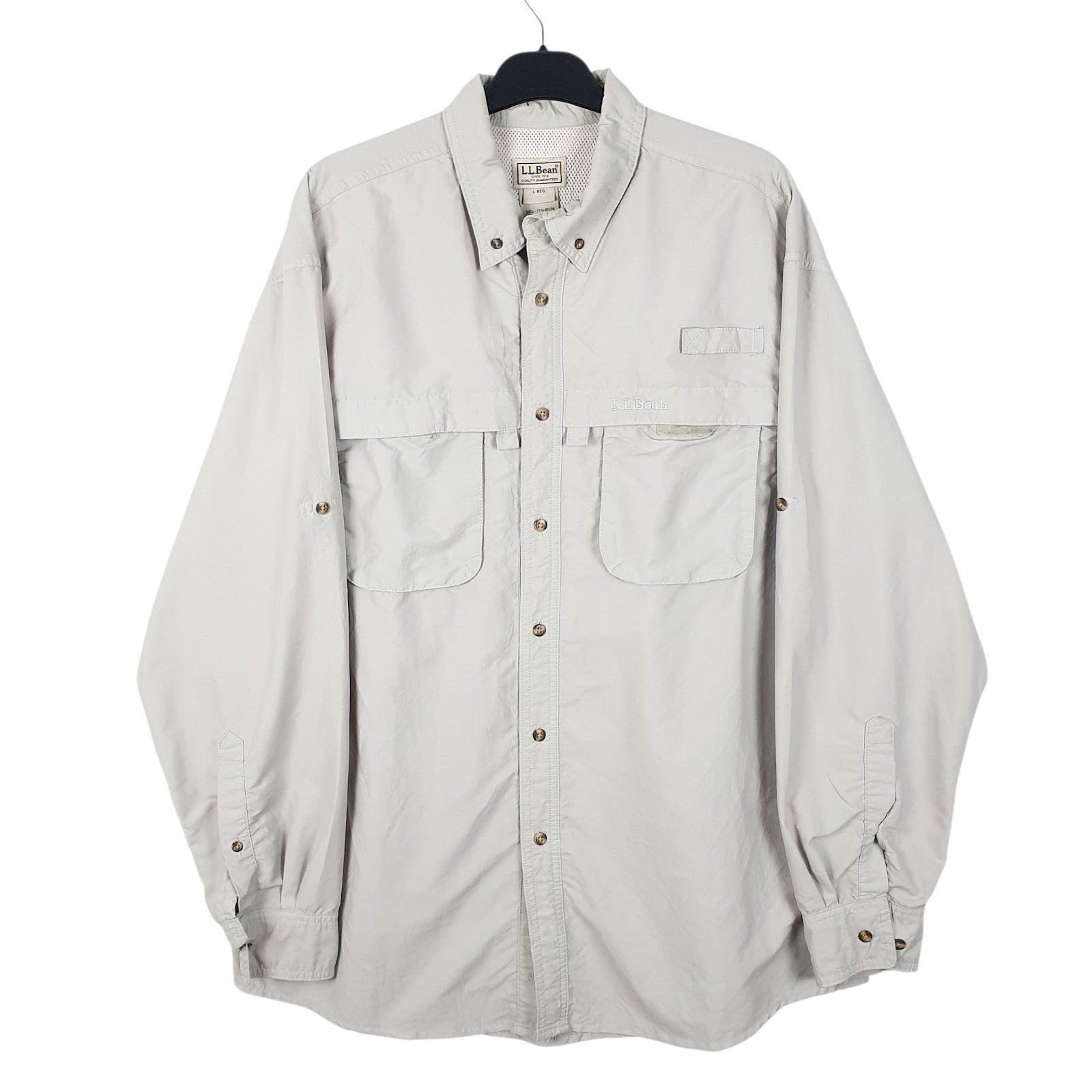 Mens Grey L.L.Bean  Long Sleeve Shirt