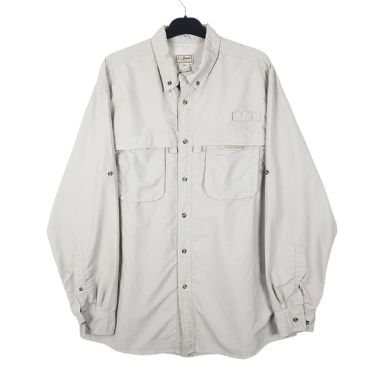 Mens Grey L.L.Bean  Long Sleeve Shirt
