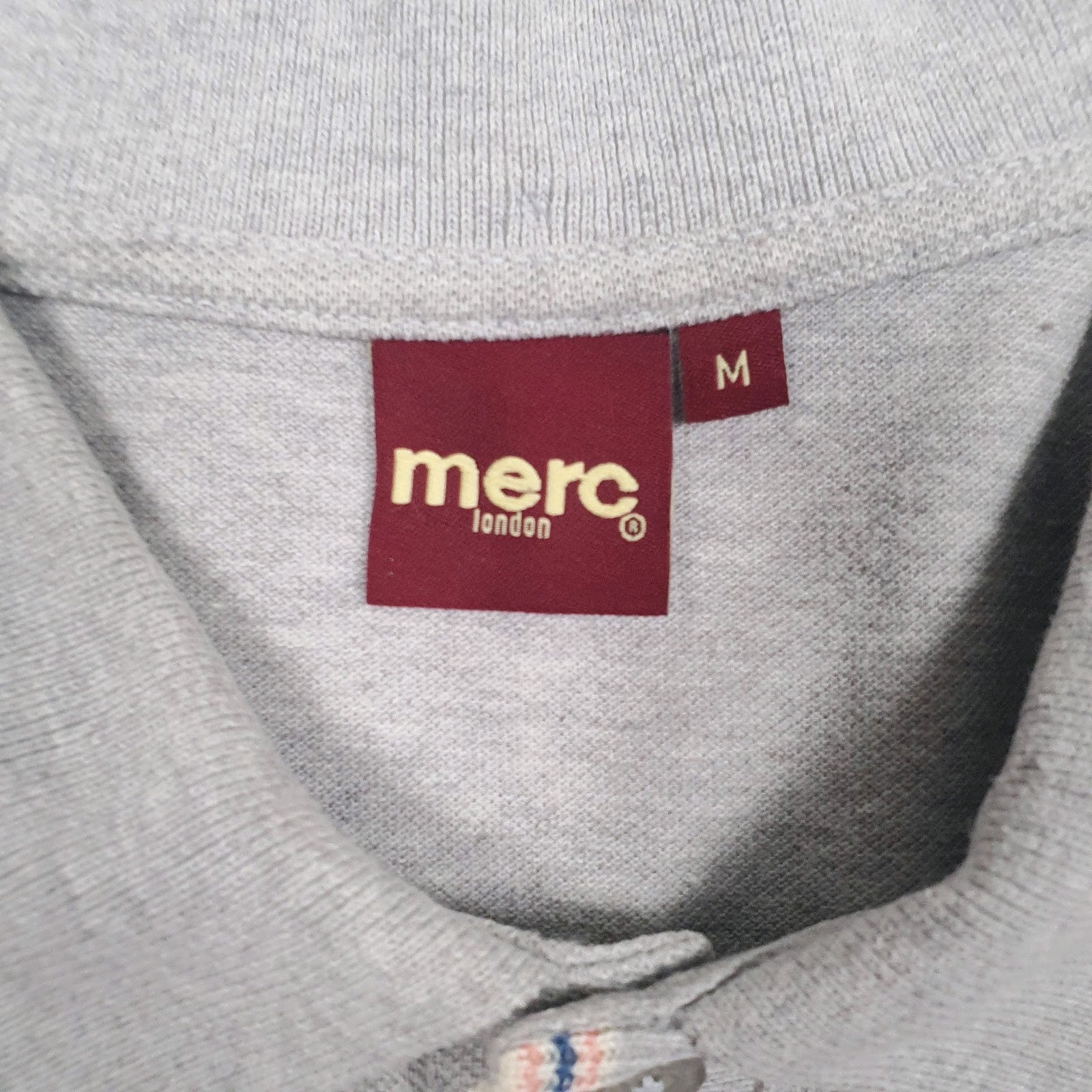 Mens Grey Merc   Polo Shirt