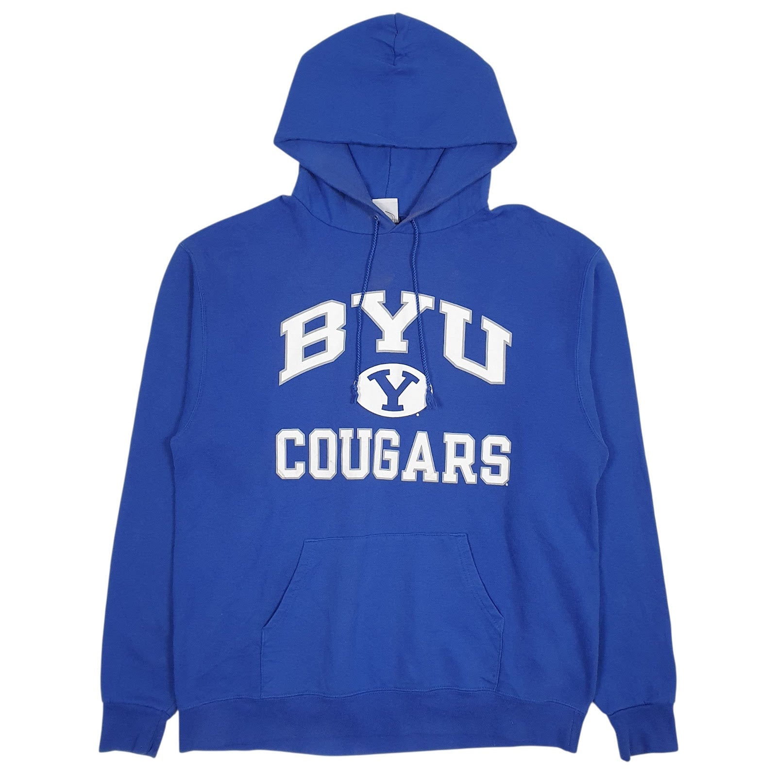 Mens Blue Champion BYU Cougars Hoodie Jumper
