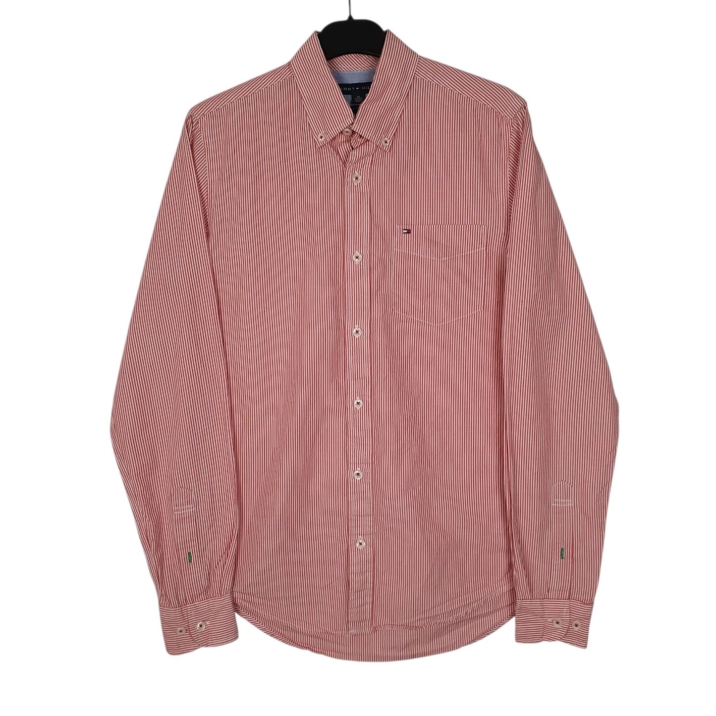 Mens Orange Tommy Hilfiger  Long Sleeve Shirt
