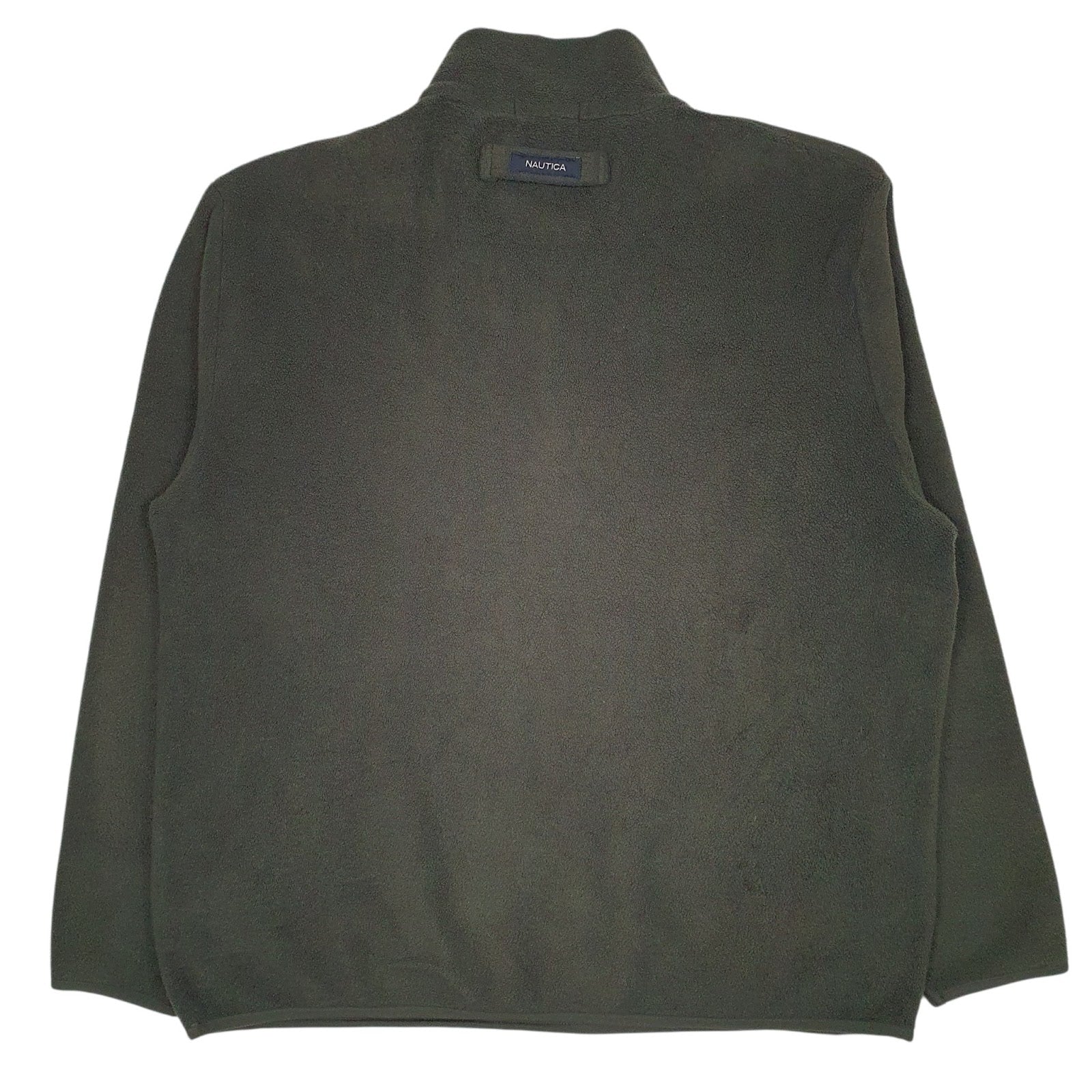 Mens Green Nautica  Quarter Zip Jumper
