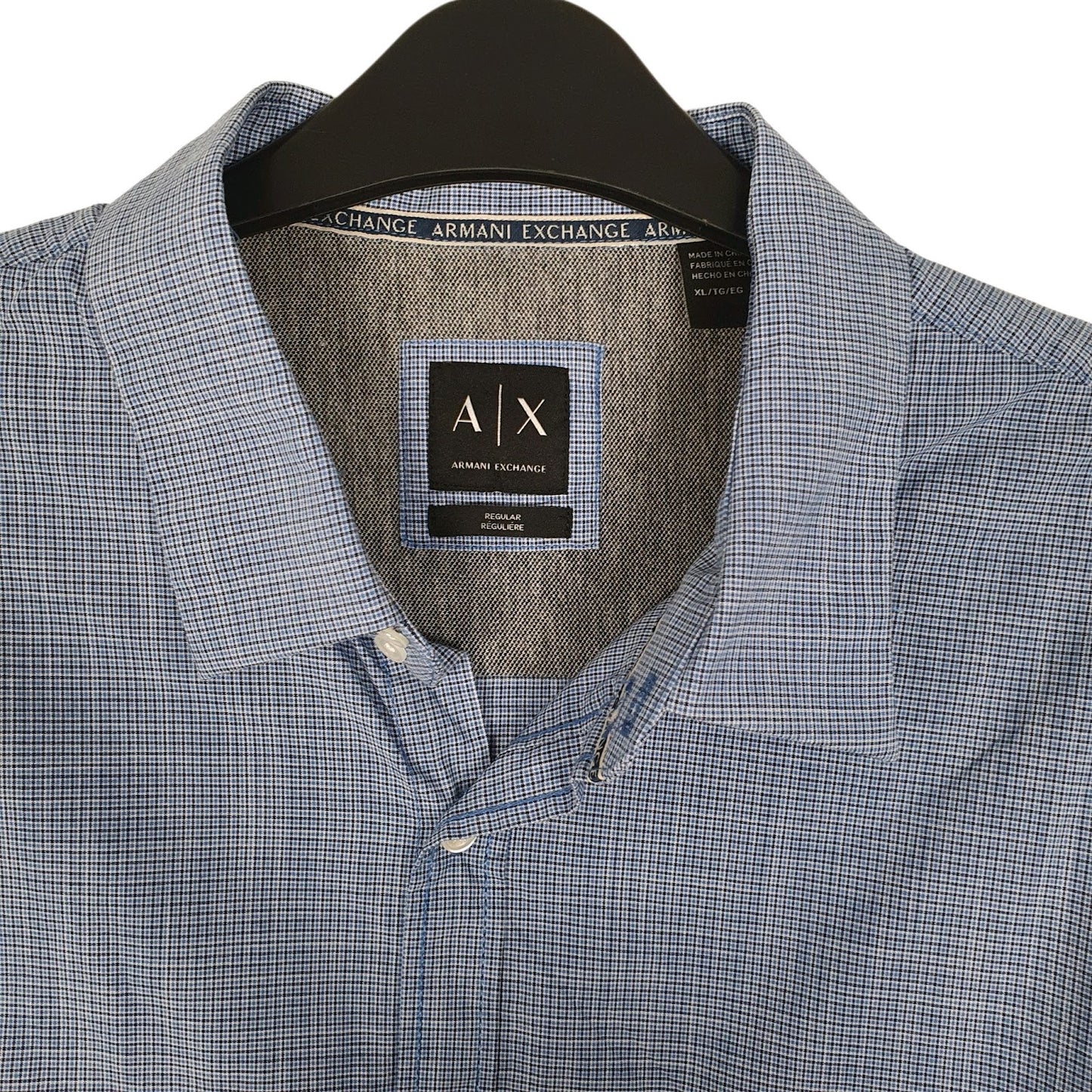 Mens Blue Armani   Shirt