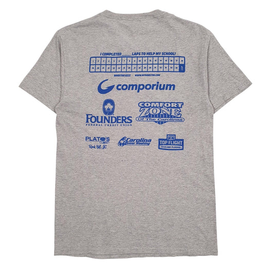 Mens Grey Fruit Of The Loom Fun Run  T Shirt