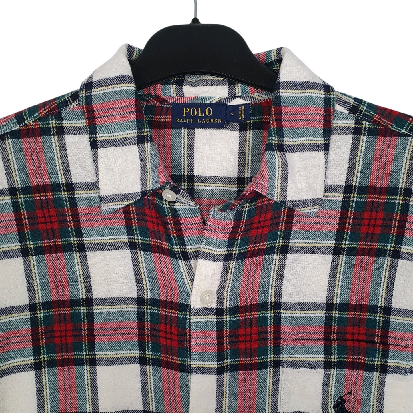 Mens Red Polo Ralph Lauren Lightweight Flannel  Shirt