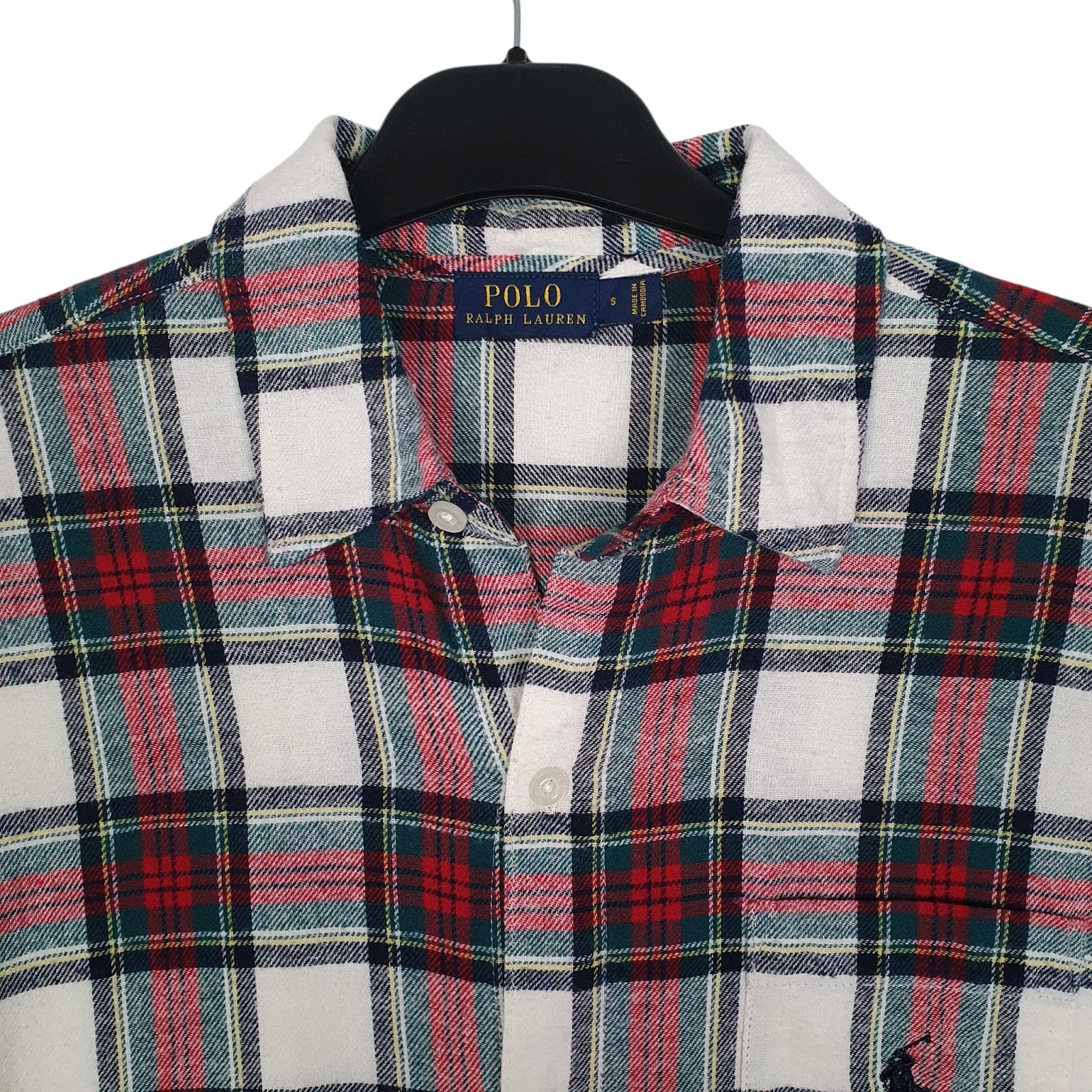 Mens Red Polo Ralph Lauren Lightweight Flannel  Shirt