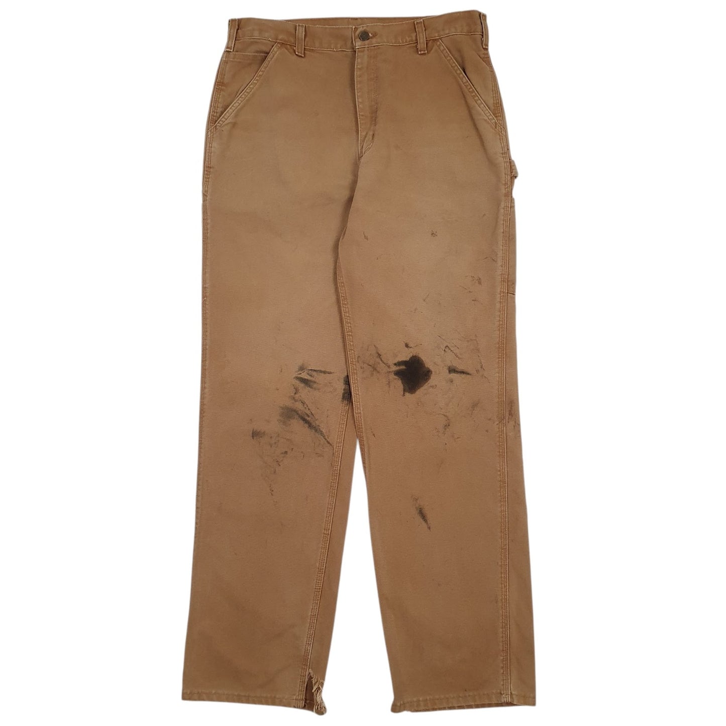 Mens Brown Carhartt B11 BRN Carpenter Trousers