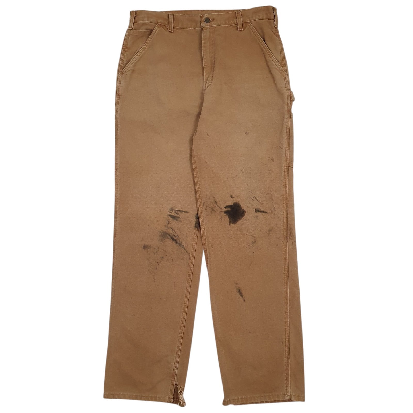 Mens Brown Carhartt B11 BRN Carpenter Trousers