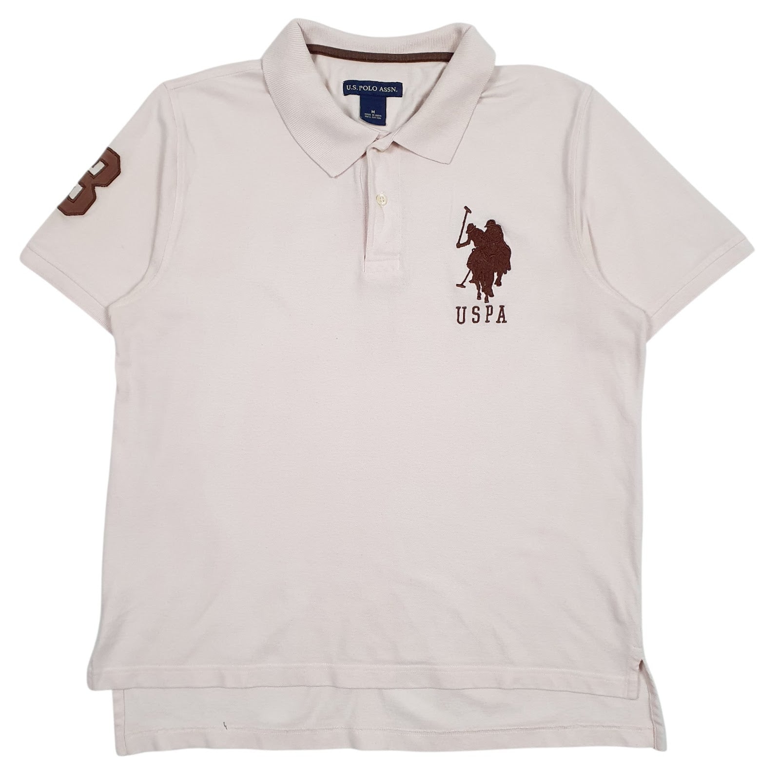 Mens Pink U.S. Polo Assn  Short Sleeve Polo Shirt