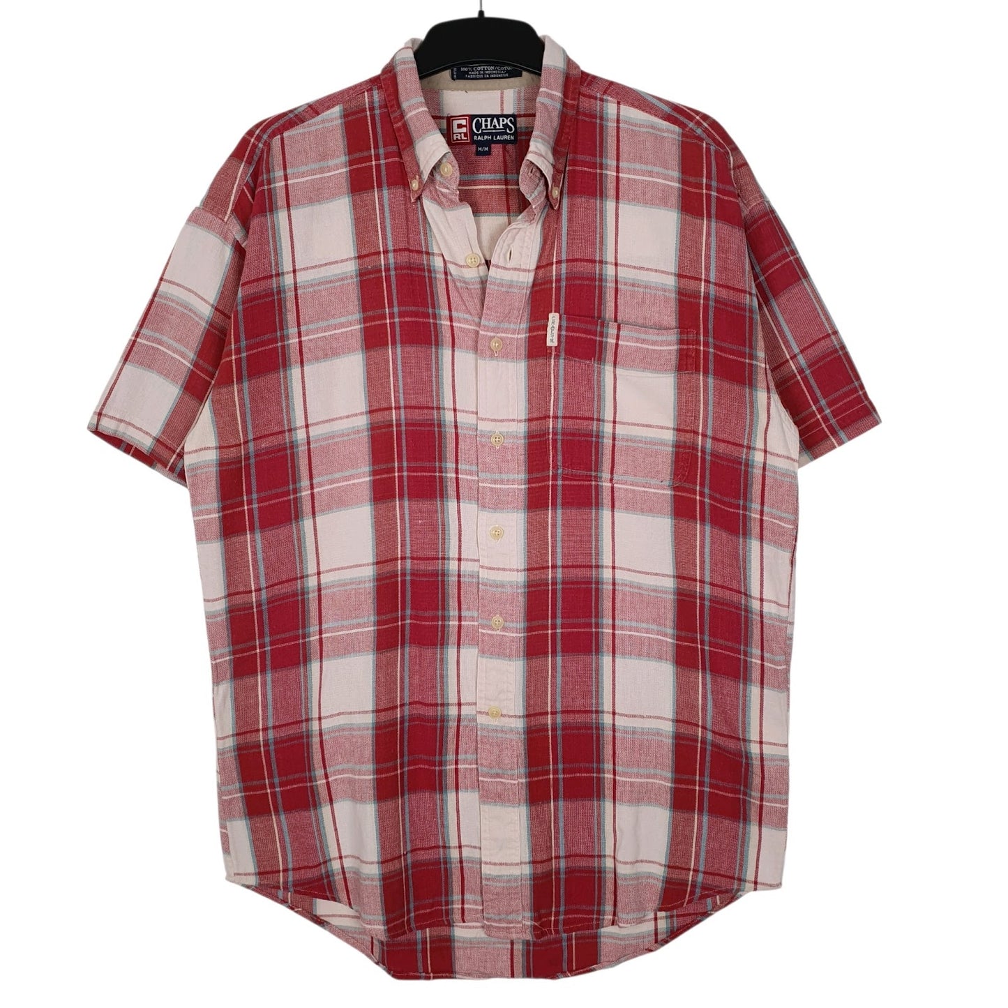 Mens Red Ralph Lauren Vintage 90s Short Sleeve Shirt