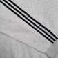 Mens Grey Adidas Spellout Hoodie Jumper
