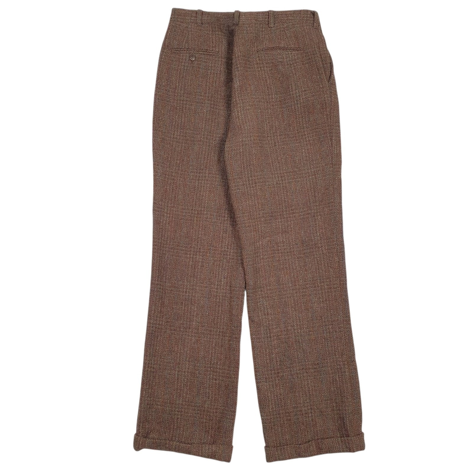 Mens Brown Polo Ralph Lauren Pleated  Trousers