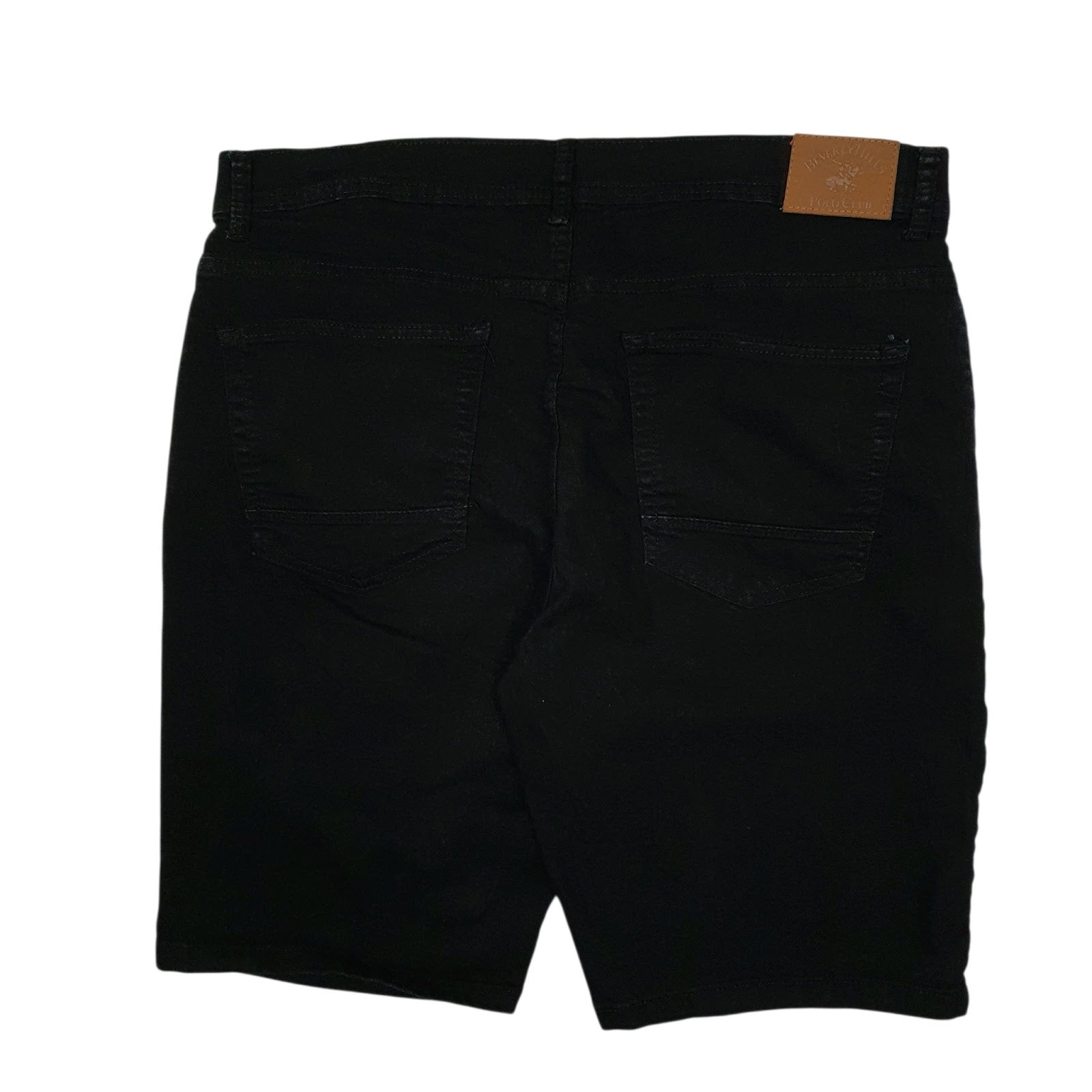 Mens Black Beverly Hills Polo Club Stretch  Shorts