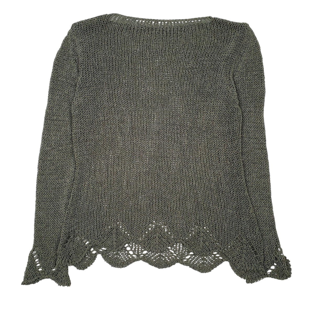 Womens Green Unbranded Knit Crewneck Jumper