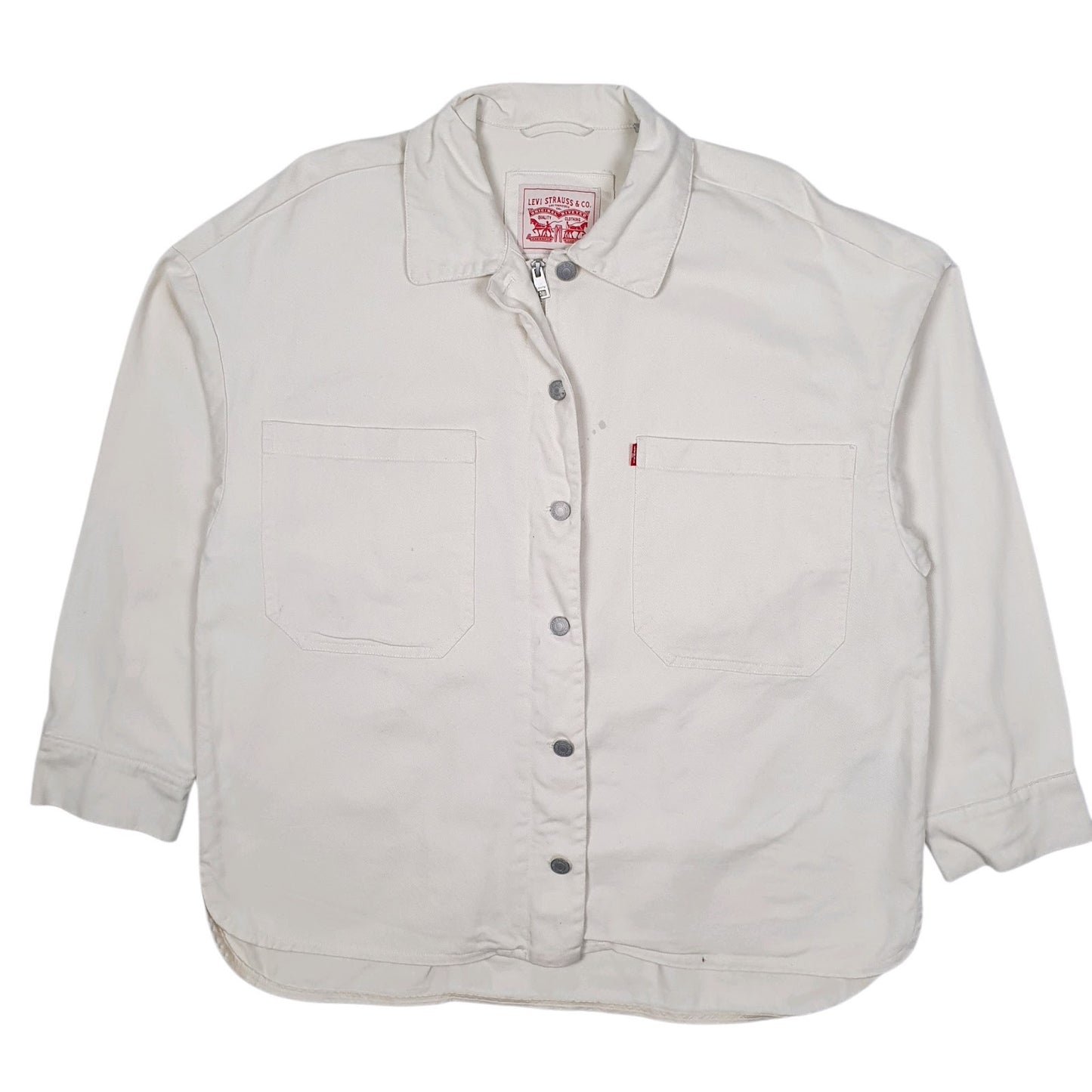 Mens Cream Levis Chore Windbreaker  Coat