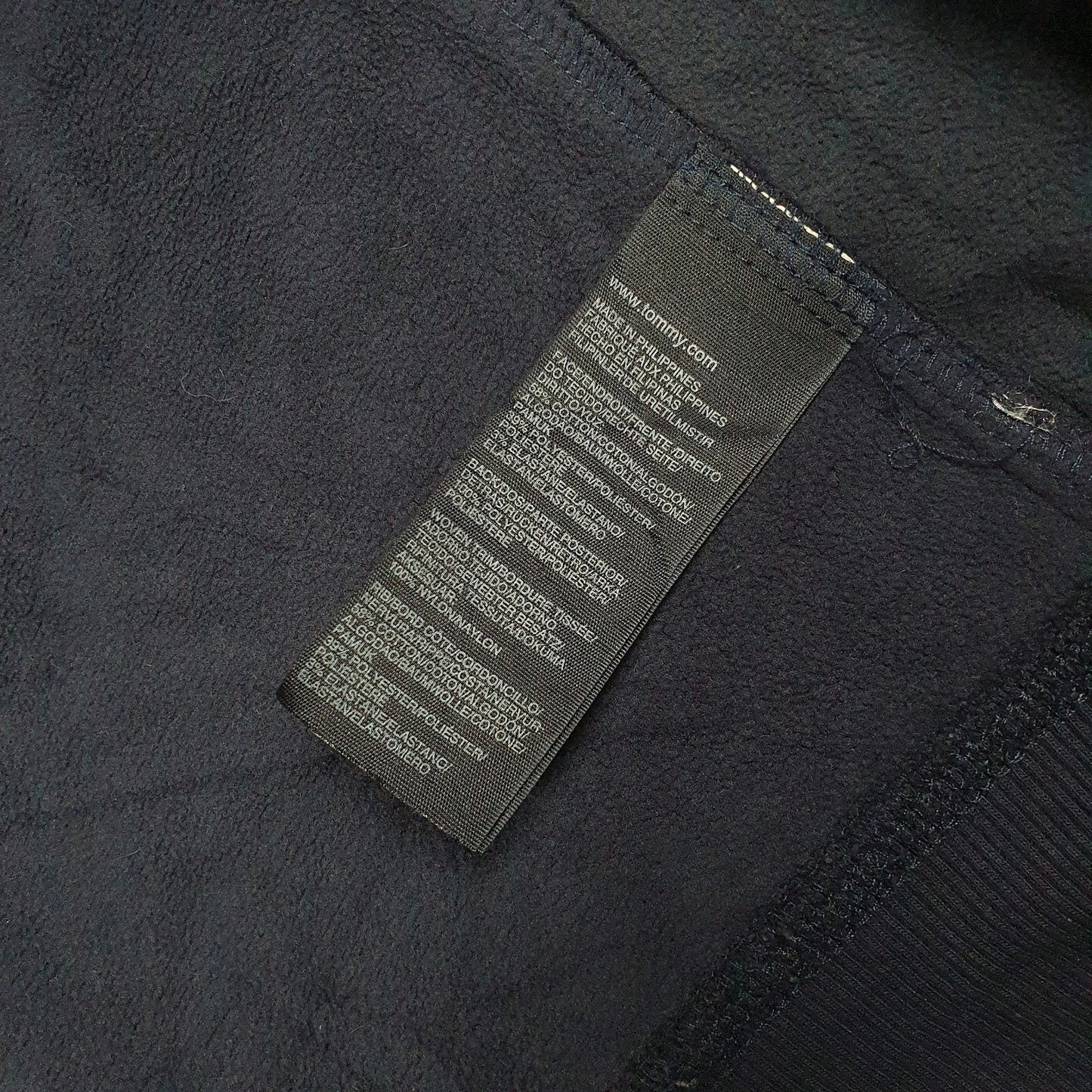 Mens Navy Tommy Hilfiger Fleece Crewneck Coat