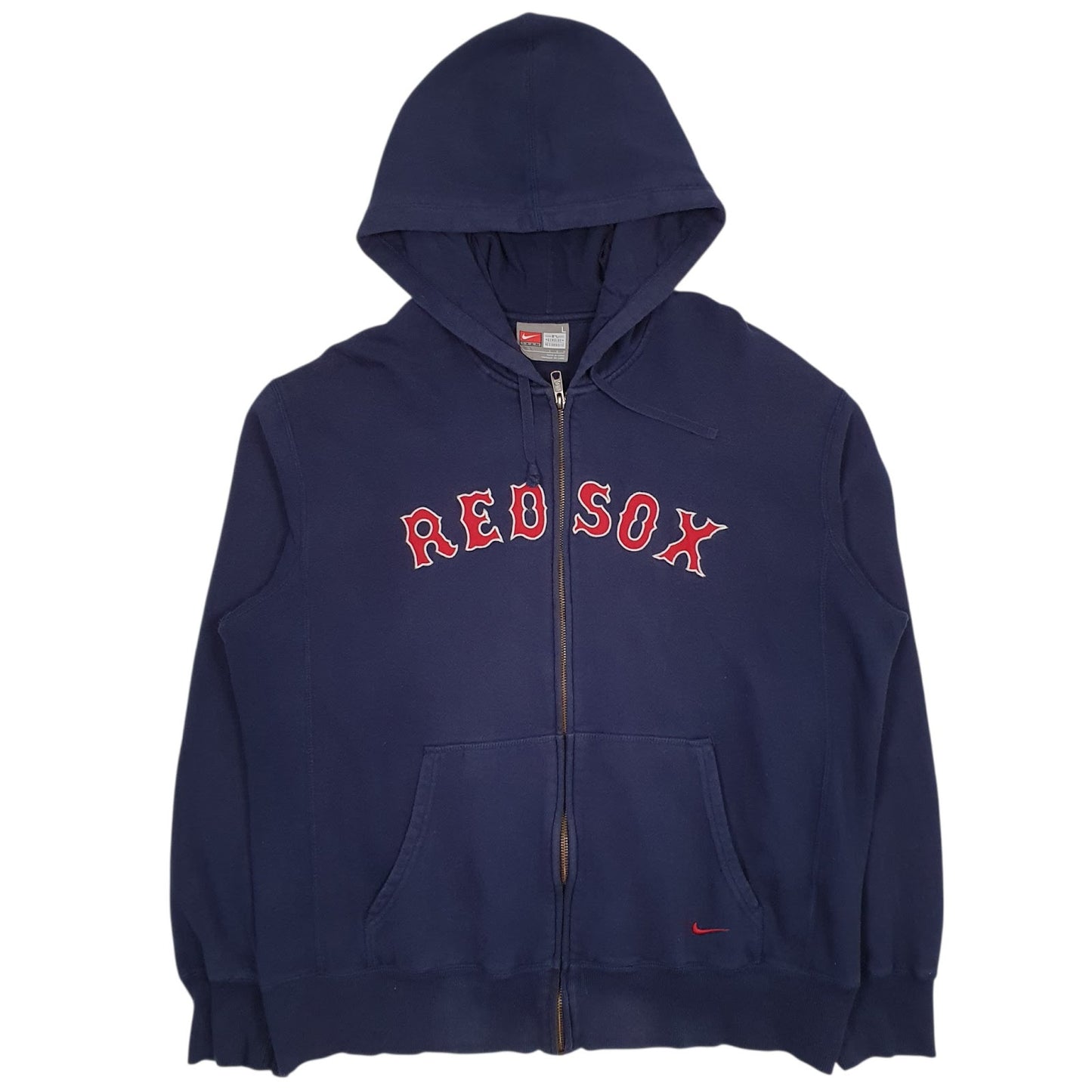 Mens Blue Nike Team MLB Redsox Full Zip Jumper