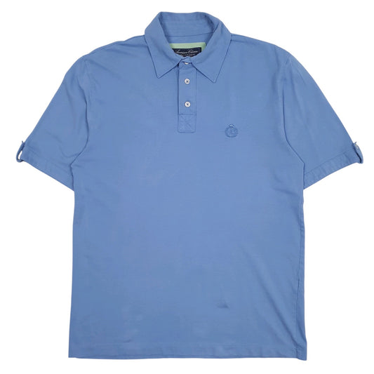 Mens Blue Russel Simmons  Short Sleeve Polo Shirt