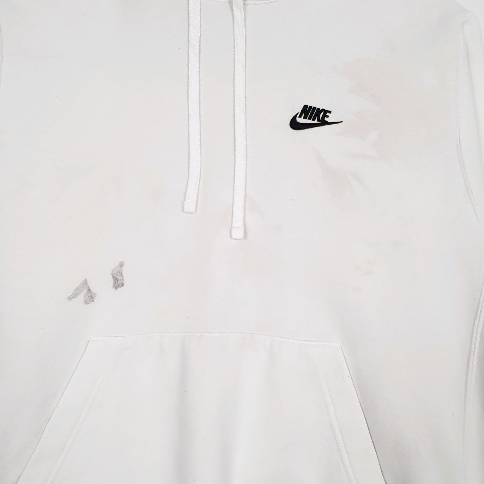 Mens White Nike  Hoodie Jumper