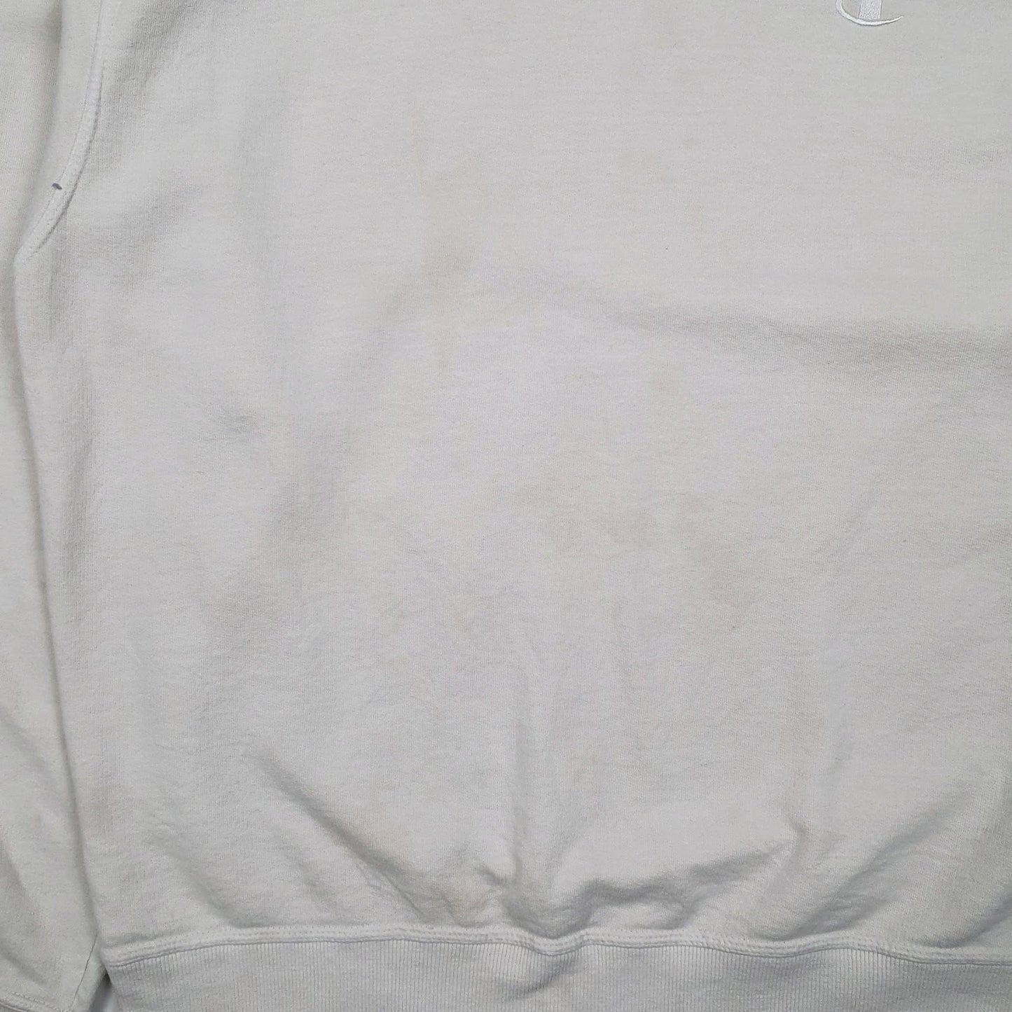 Mens White Champion  Crewneck Jumper