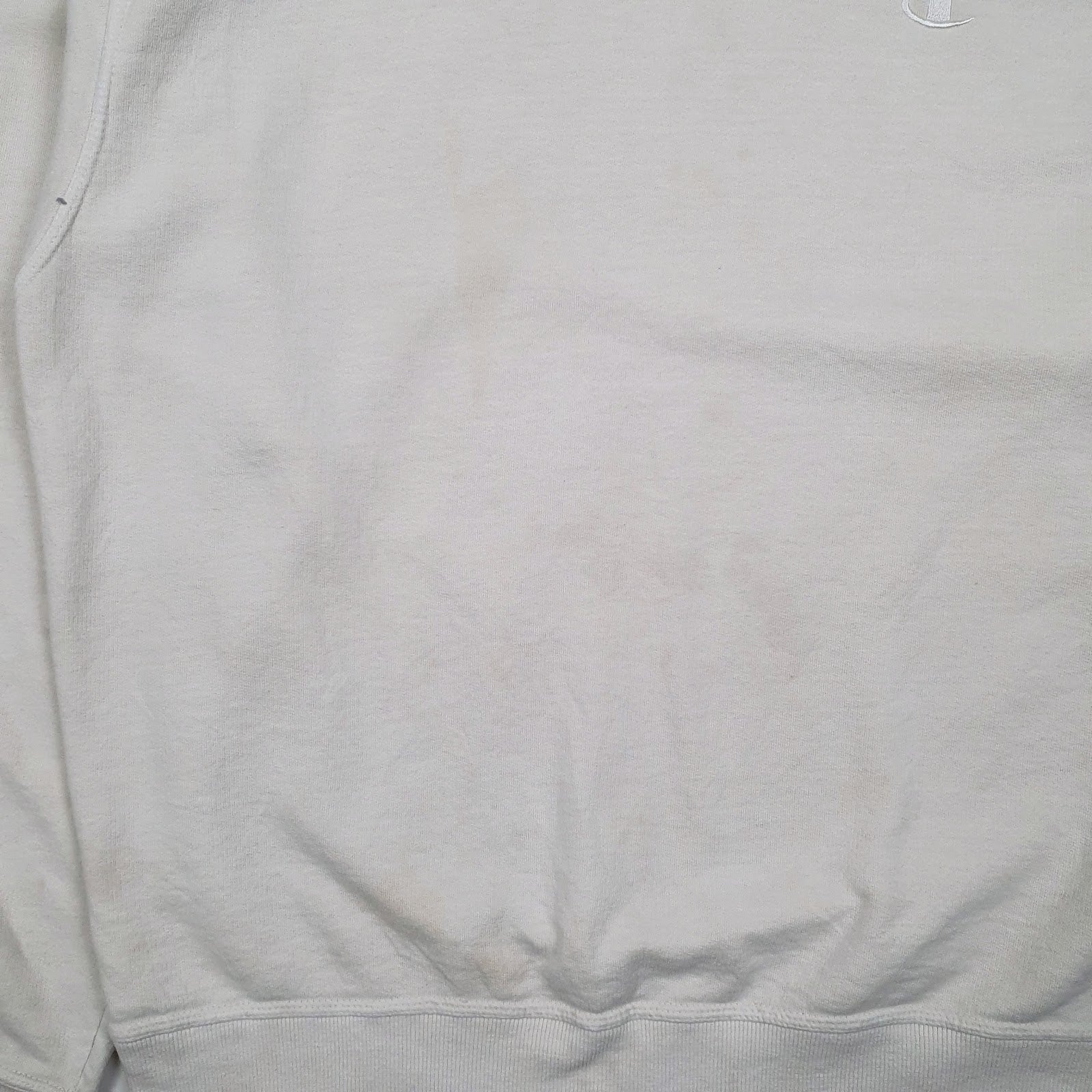 Mens White Champion  Crewneck Jumper