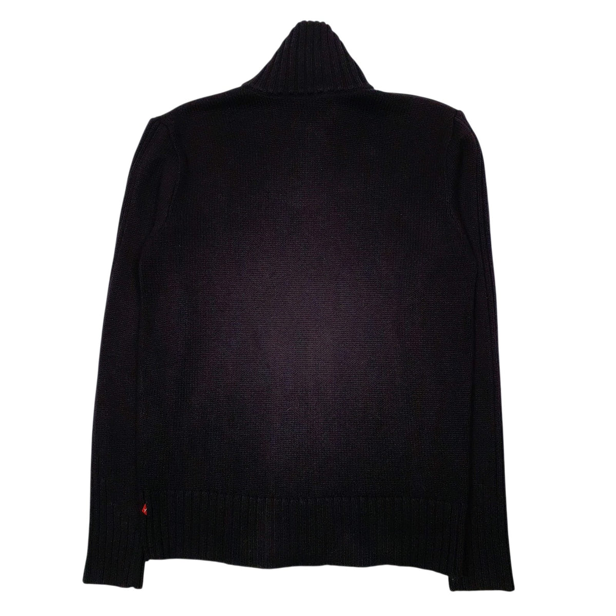 Mens Black Puma Knit Full Zip Jumper