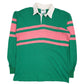 Mens Green Bananas Rugby Vintage Bermuda Rugby Long Sleeve Polo Shirt