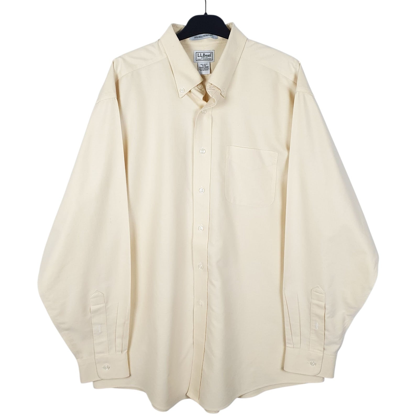 Mens Yellow L.L.Bean  Long Sleeve Shirt