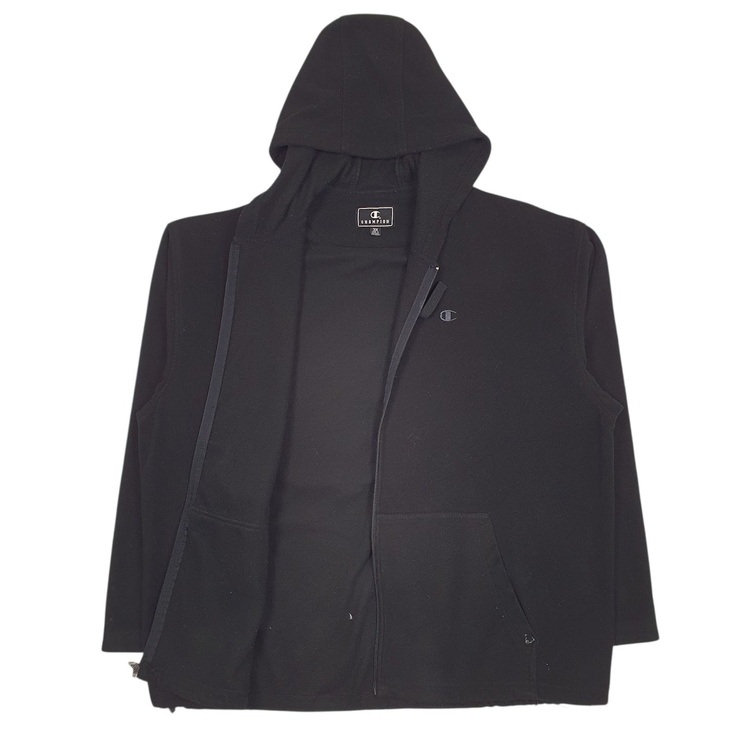 Mens Black Champion  Full Zip Jumper