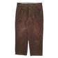 Mens Brown L.L.Bean Double Pleated Corduroy Trousers