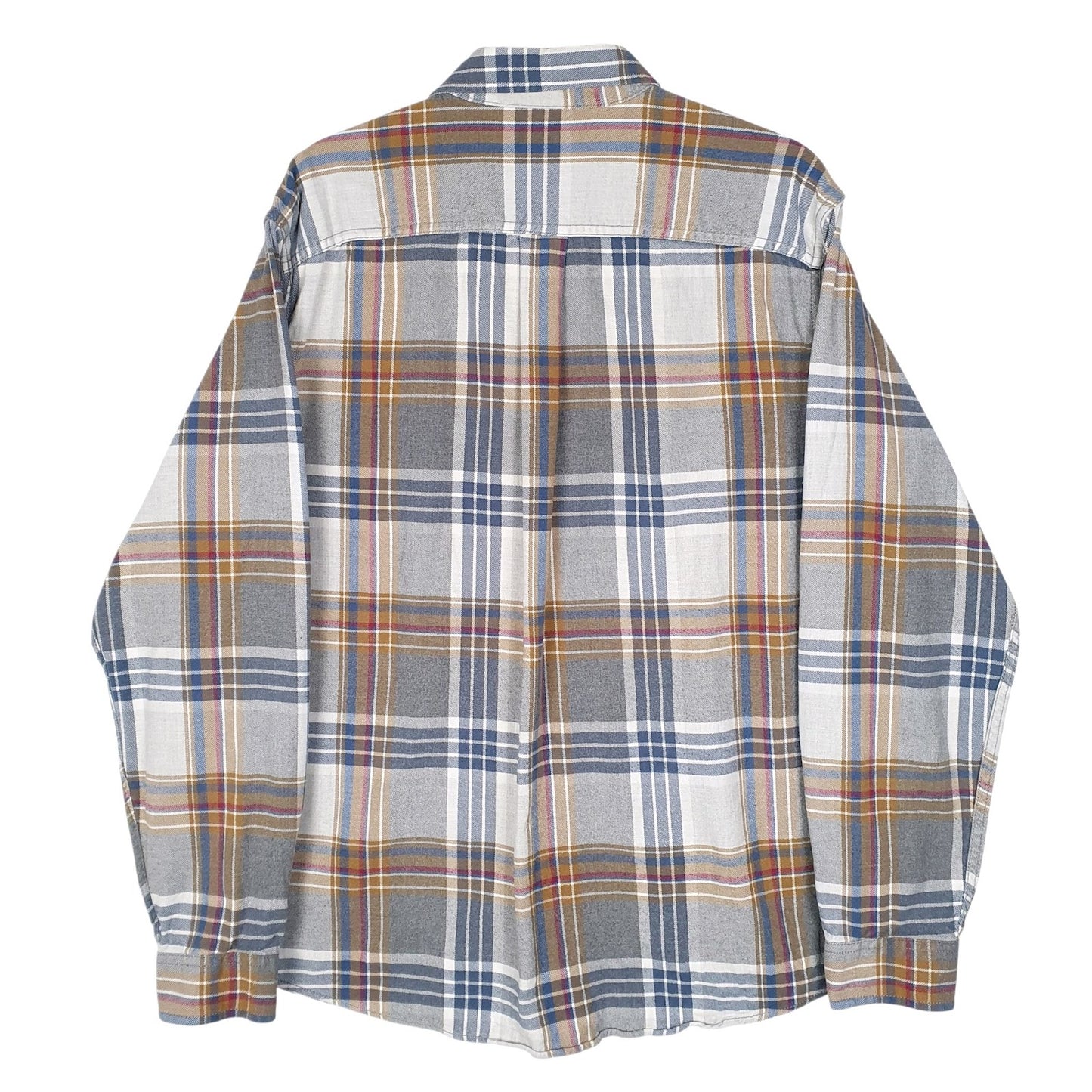 Mens Grey Eddie Bauer Flannel  Shirt