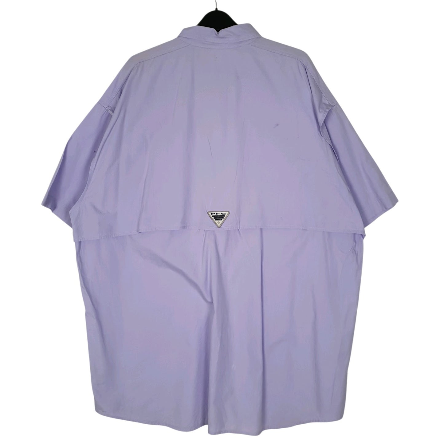Mens Purple Columbia Sportswear Company Fishing Gear  Shirt