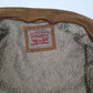 Mens Beige Levis Sherpa Lined Military Bomber  Coat