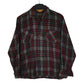 Mens Grey RDS Plaid Flannel Long Sleeve Shirt