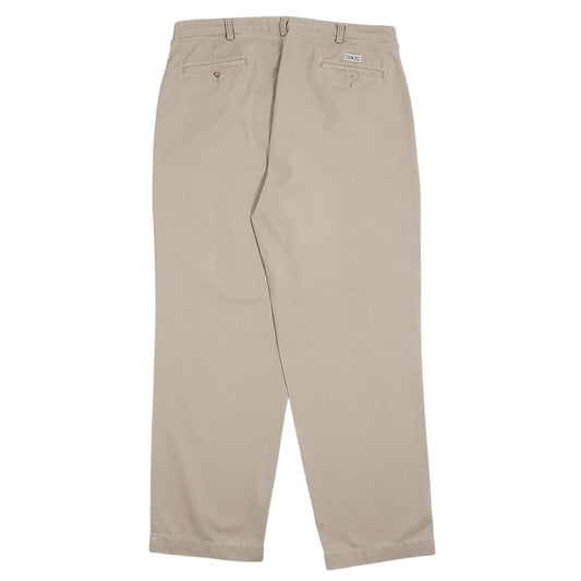 Mens Brown Polo Ralph Lauren Pleated  Trousers