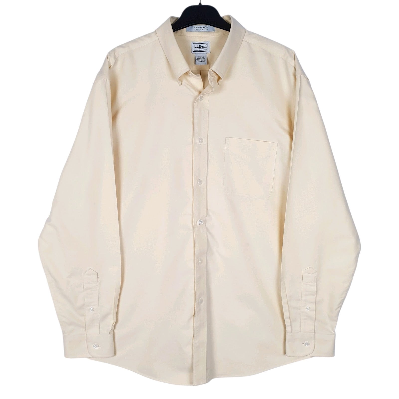 Mens Yellow L.L.Bean  Long Sleeve Shirt