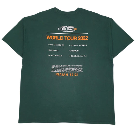 Mens Green Hanes Chicago  T Shirt