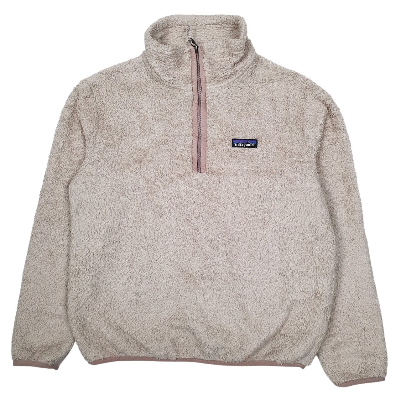 Womens Beige Patagonia Los Gatos Fluffy Quarter Zip Jumper