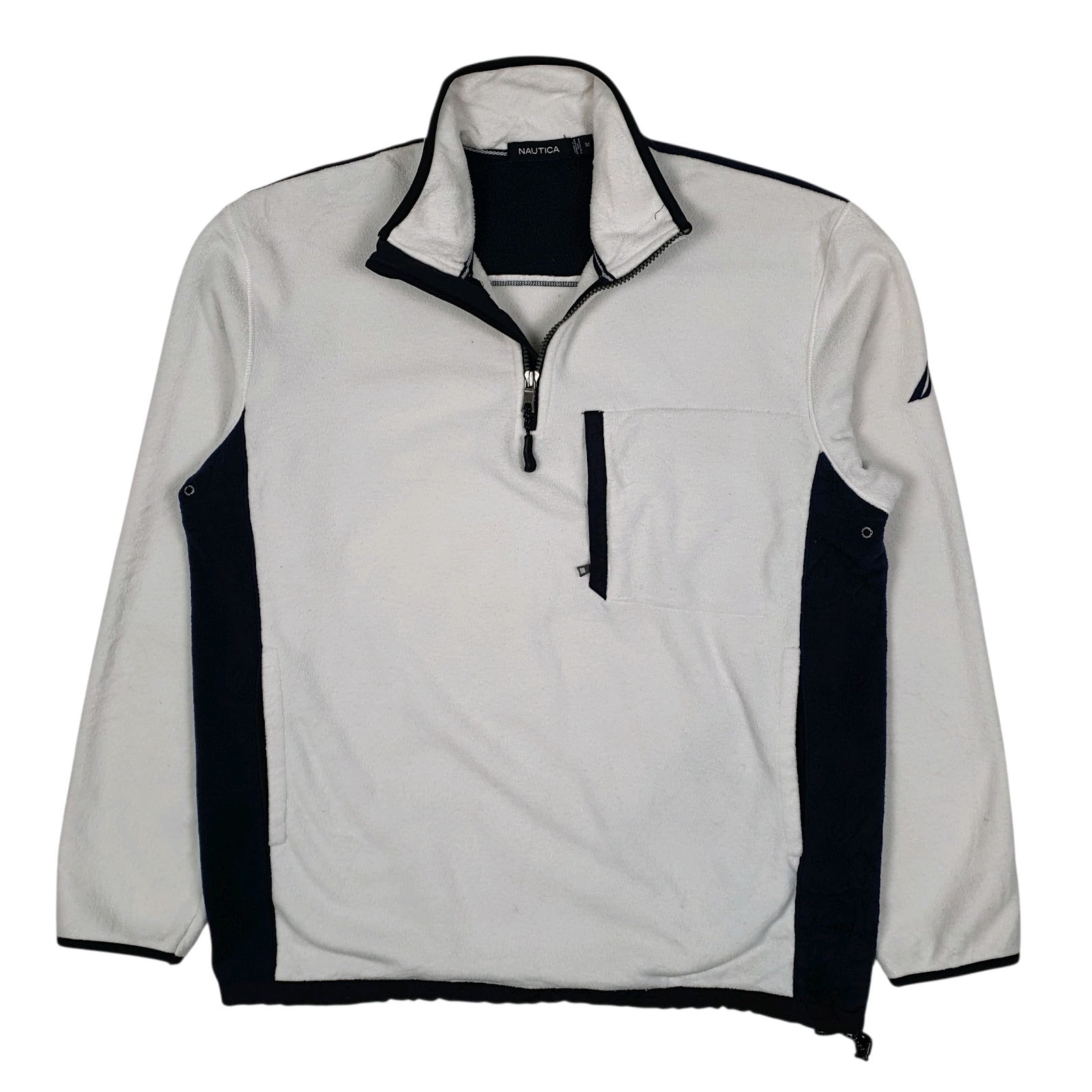 Mens White Nautica  Quarter Zip Jumper