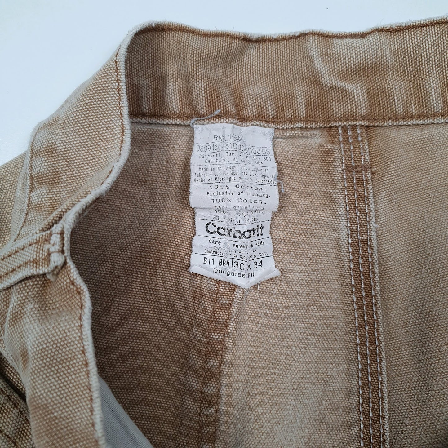 Mens Beige Carhartt B11 BRN  Trousers