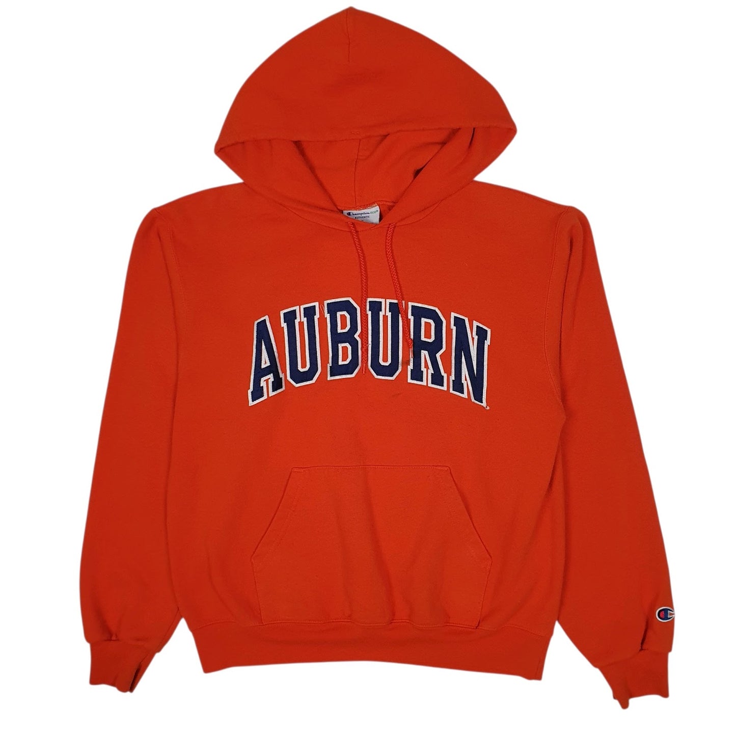 Mens Orange Champion Auburn College Hoodie Jumper